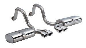 Chevrolet Corvette Performance Exhaust - Axle-Back - CORSA Performance - Sport Axle-Back, Dual Rear Exit, Polished Pro-Series Tips - `97-`04 Chevrolet Corvette Performance Exhaust - Axle-Back - CORSA Performance - Sport Axle-Back, Dual Rear Exit, Polished Pro-Series Tips - `97-`04